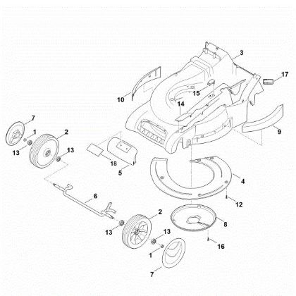 Picture of D - Housing, Front axle RM 545.1 VR