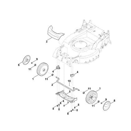 Picture of D - Front axle, cover RM 650.0 VE