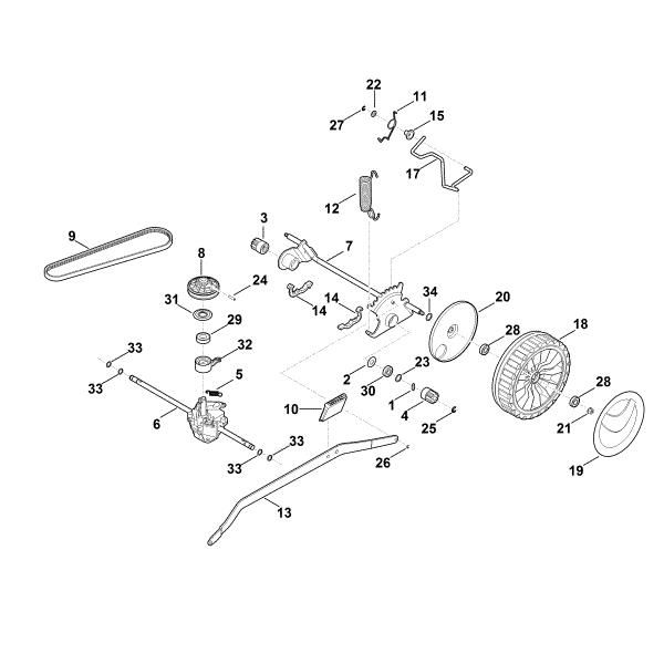 Picture of E - Shaft, Gear box RM 650.0 VS