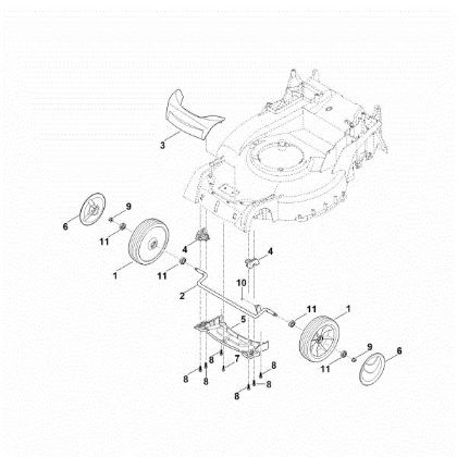 Picture of D - Front axle, cover RM 650.1 VE