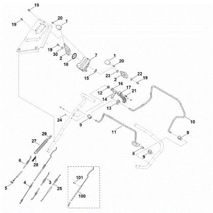 Picture of A - Handle upper part RM 655.0 VS