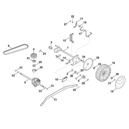 Picture of E - Shaft, Gear box RM 655.0 VS