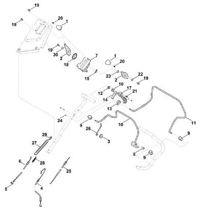 Picture of A - Handle upper part RM 655.0 YS