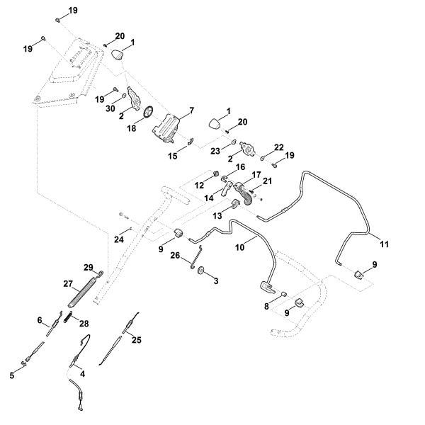 Picture of A - Handle upper part RM 655.0 YS