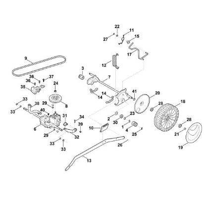 Picture of E - Shaft, Gear box RM 655.0 YS