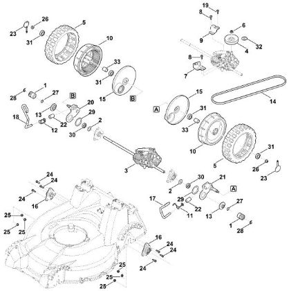 Picture of E - Rear height adjustment, drive RM 756.0 GS