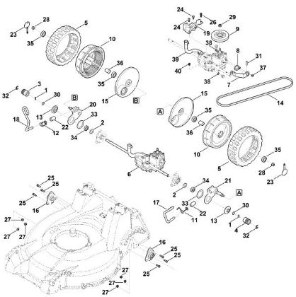 Picture of E - Rear height adjustment, drive RM 756.0 YS