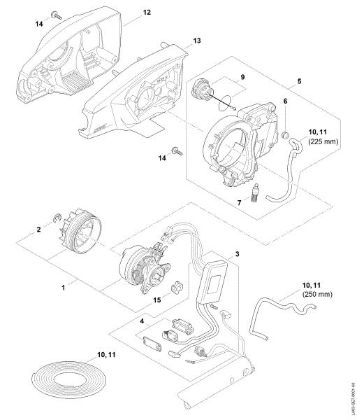 Picture of Electric motor, Motor housing HTA 86