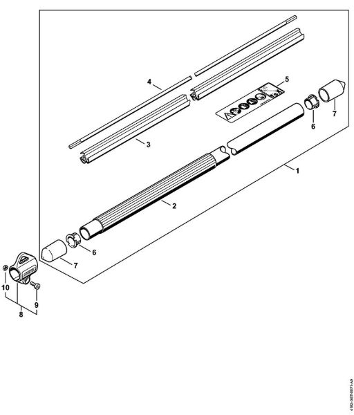 Drive tube assembly Pole pruners (HT) HT 134 Stihl