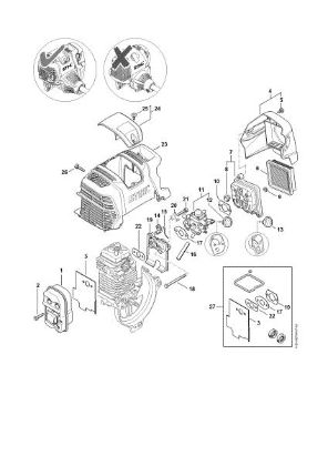 Picture of Muffler, Air filter HT 134