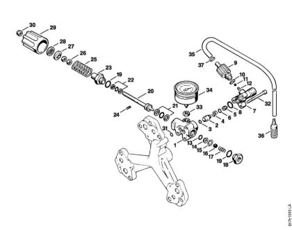 Regulation valve block RB 400 K Electric pressure washers (RE) RB 400 K Stihl