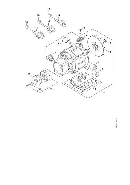 Picture of Electric motor, Connecting cable RE 100
