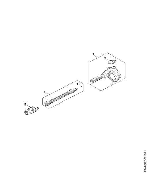 Picture of Spray gun, Spray lance/wand RE 100.0 PLUS CONTROL