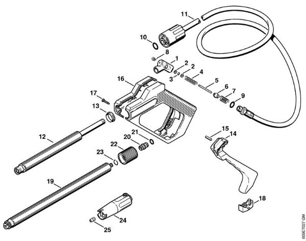 Spray gun, Spray lance/wand Electric pressure washers (RE) RE 102 K Stihl