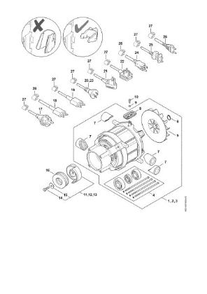 Picture of Electric motor, Connecting cable RE 110
