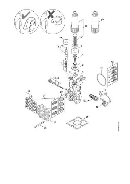 Picture of Pump, valve block RE 110