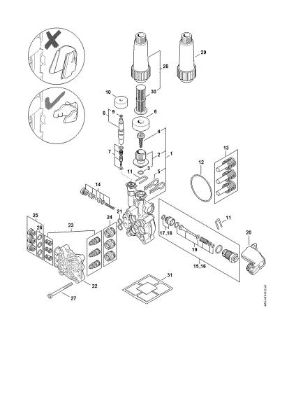 Picture of Pump, valve block RE 110