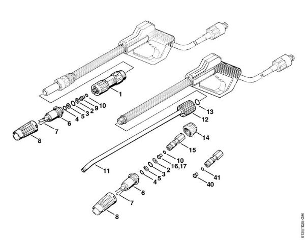 Spray gun, Spray lance/wand Electric pressure washers (RE) RE 110 K Stihl