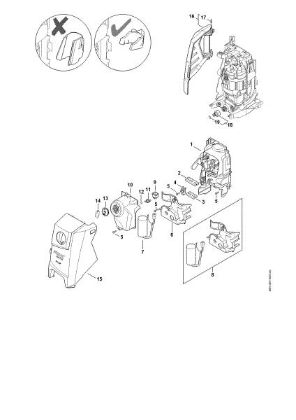Picture of Air baffle, Machine cover, Switch housing RE 120