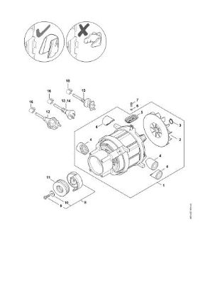 Picture of Electric motor, Connecting cable RE 120