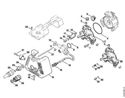 Pump cover RE 110 K, RE 120 K Electric pressure washers (RE) RE 120 K Stihl