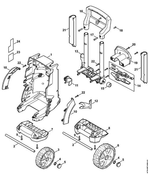Chassis Electric pressure washers (RE) RE 129 PLUS Stihl