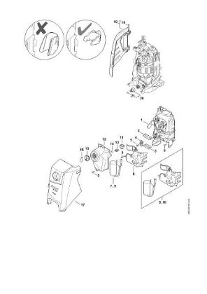 Picture of Air baffle, Machine cover, Switch housing RE 130 PLUS