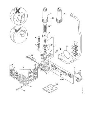 Picture of Pump, valve block RE 130 PLUS
