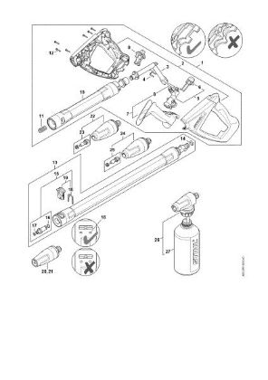 Picture of Spray gun, Spray lance/wand RE 130 PLUS