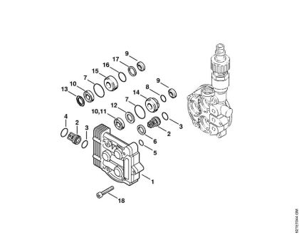 Valve block Electric pressure washers (RE) RE 140 K Stihl