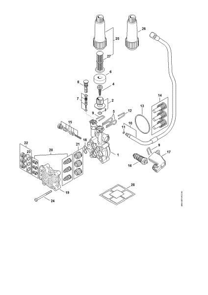 Picture of Pump, valve block RE 140 PLUS