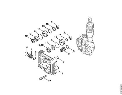 Valve block Electric pressure washers (RE) RE 141 K Stihl