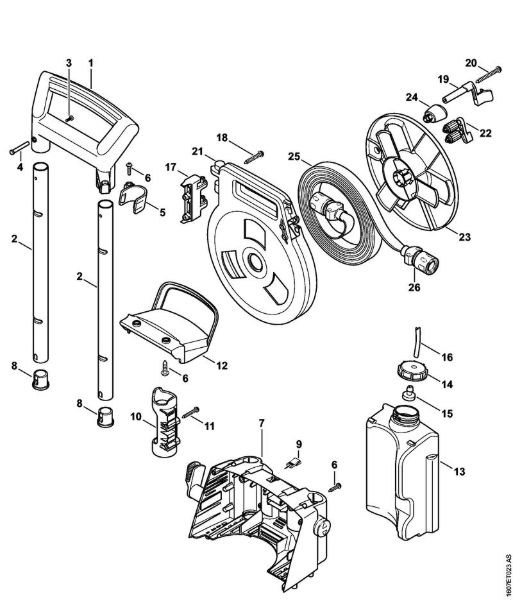 Handle frame Electric pressure washers (RE) RE 143 Stihl