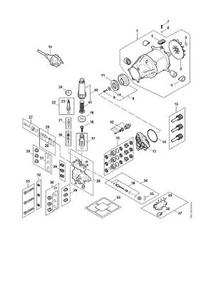Picture of Electric motor, Connecting cable, Valve block, Pump RE 170 RE 170
