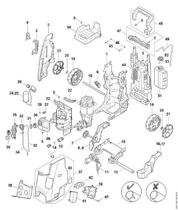 Picture of Chassis, Air baffle, Shroud, Switch housing RE 170 PLUS RE 170 PLUS