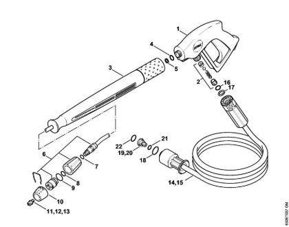 Spray gun, Spray lance/wand Electric pressure washers (RE) RE 270 K Stihl