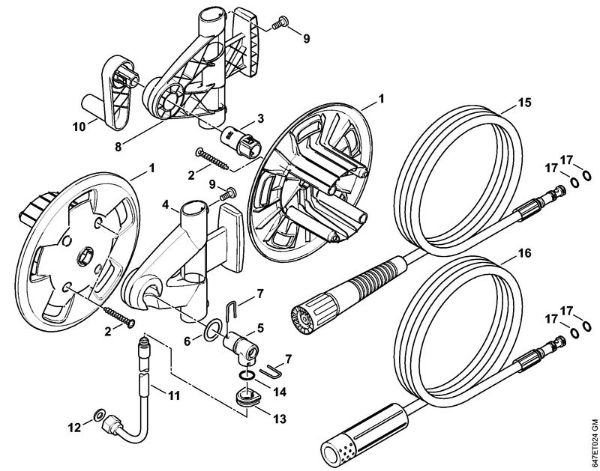 Hose reel Electric pressure washers (RE) RE 281 PLUS Stihl