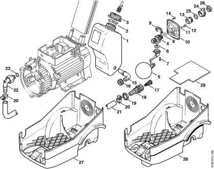 Water tank Electric pressure washers (RE) RE 340 K Stihl