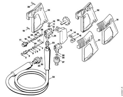 Spray gun Electric pressure washers (RE) RE 400 K Stihl