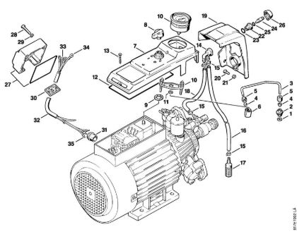 Pressure gauge, Chemical intake RE 400 K, 401 K Electric pressure washers (RE) RE 401 K Stihl