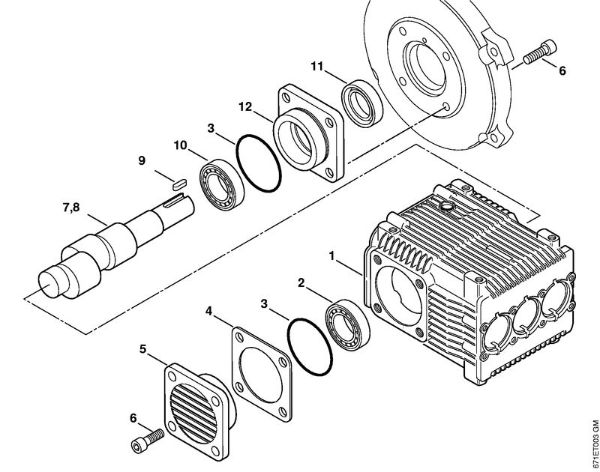Pump, cam Electric pressure washers (RE) RE 461 Stihl