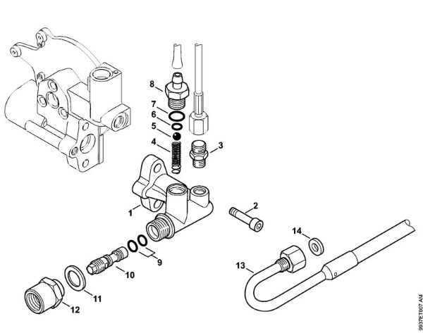 Regulation valve block, Non-return valve Electric pressure washers (RE) RE 462 PLUS Stihl