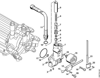 Regulation valve block Electric pressure washers (RE) RE 500 W Stihl