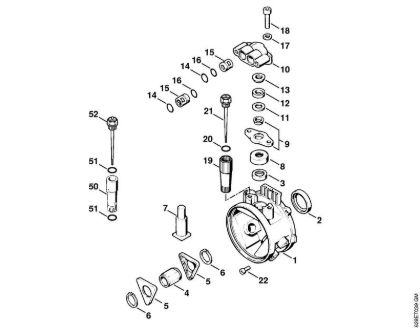 Pump housing Electric pressure washers (RE) RE 560 W Stihl