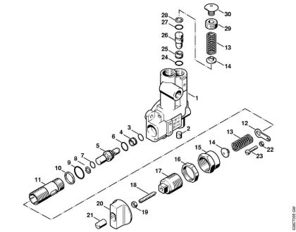 Regulation valve block Electric pressure washers (RE) RE 560 W Stihl