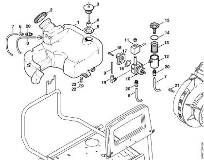 Fuel tank, Fuel pump Electric pressure washers (RE) RE 580 W Stihl