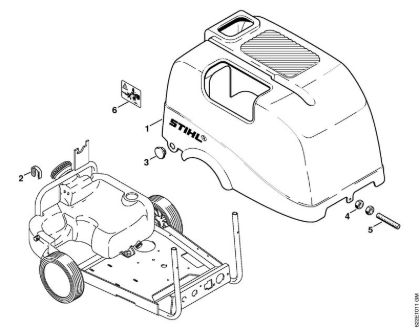 Machine cover Electric pressure washers (RE) RE 580 W Stihl