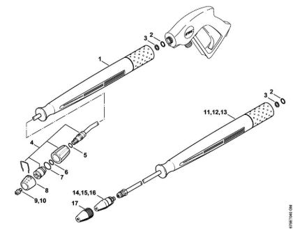 Spray lance/wand, Rotary nozzle Electric pressure washers (RE) RE 581 PLUS Stihl