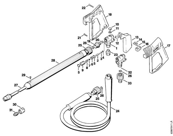 Spray gun, Spray lance/wand Electric pressure washers (RE) RE 600 W Stihl