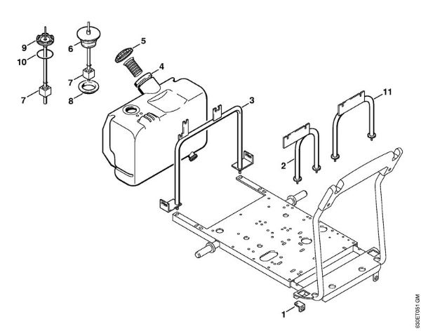 Chassis    X 35 800 836,    X 22 947 954 (36.95) Electric pressure washers (RE) RE 640 W Stihl